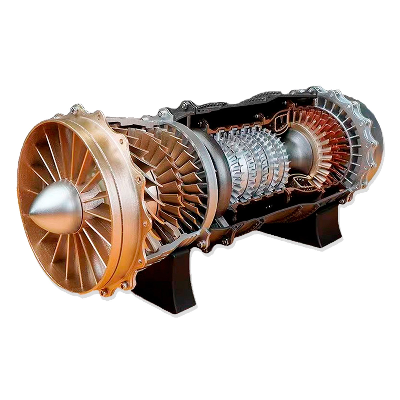 Nikola Toy Kit de Ensamblaje DIY del Motor Turbofán WS-15 (150+ Piezas)