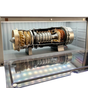 Modelo de Contenedor de Gran Tamaño con Caja de Exhibición LED