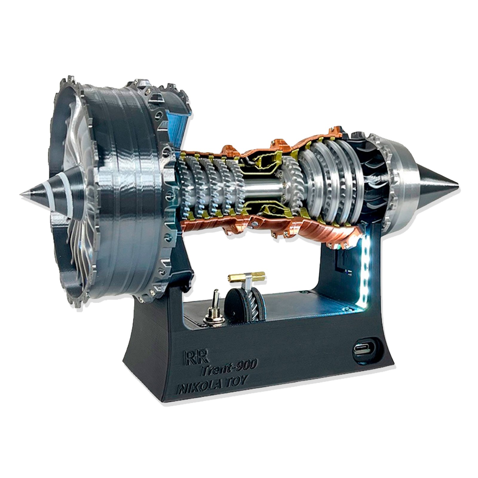 Nikola Toy Modelo de Motor Turbofán TR900 edición Flagship (25 cm)