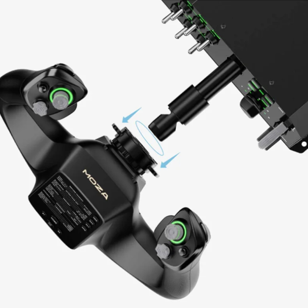Combo Flight MOZA AY210 Yoke Base + MOZA MFY Yoke - Image 2