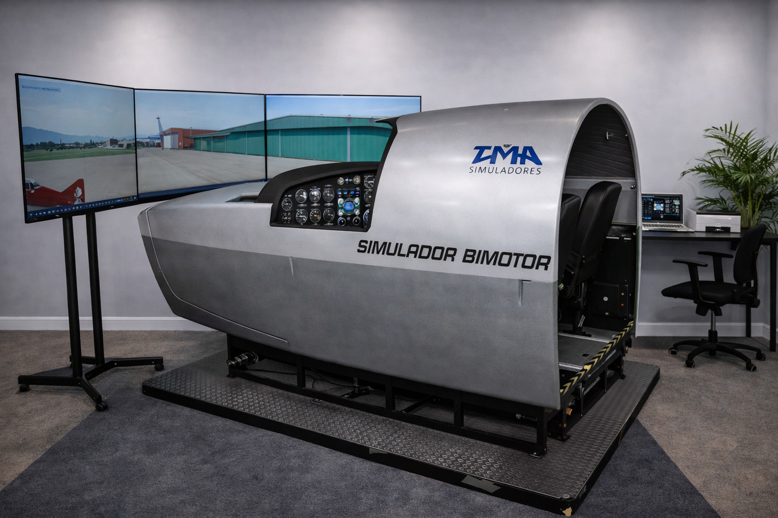 Simulador de Vuelo bimotor turbohelice