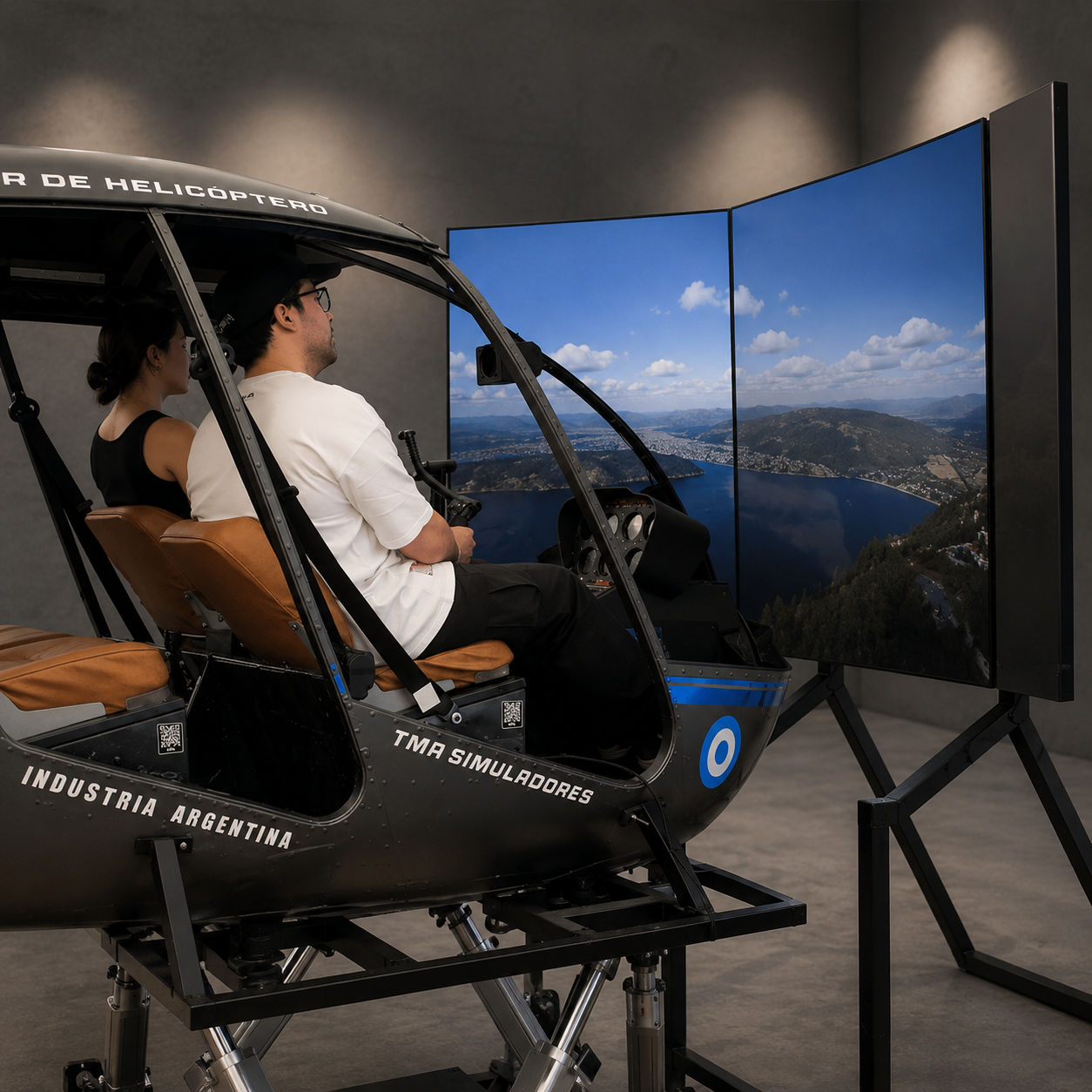 Simulador de Vuelo Robinson R44 — Full Operativo con Plataforma 6DOF - Image 3