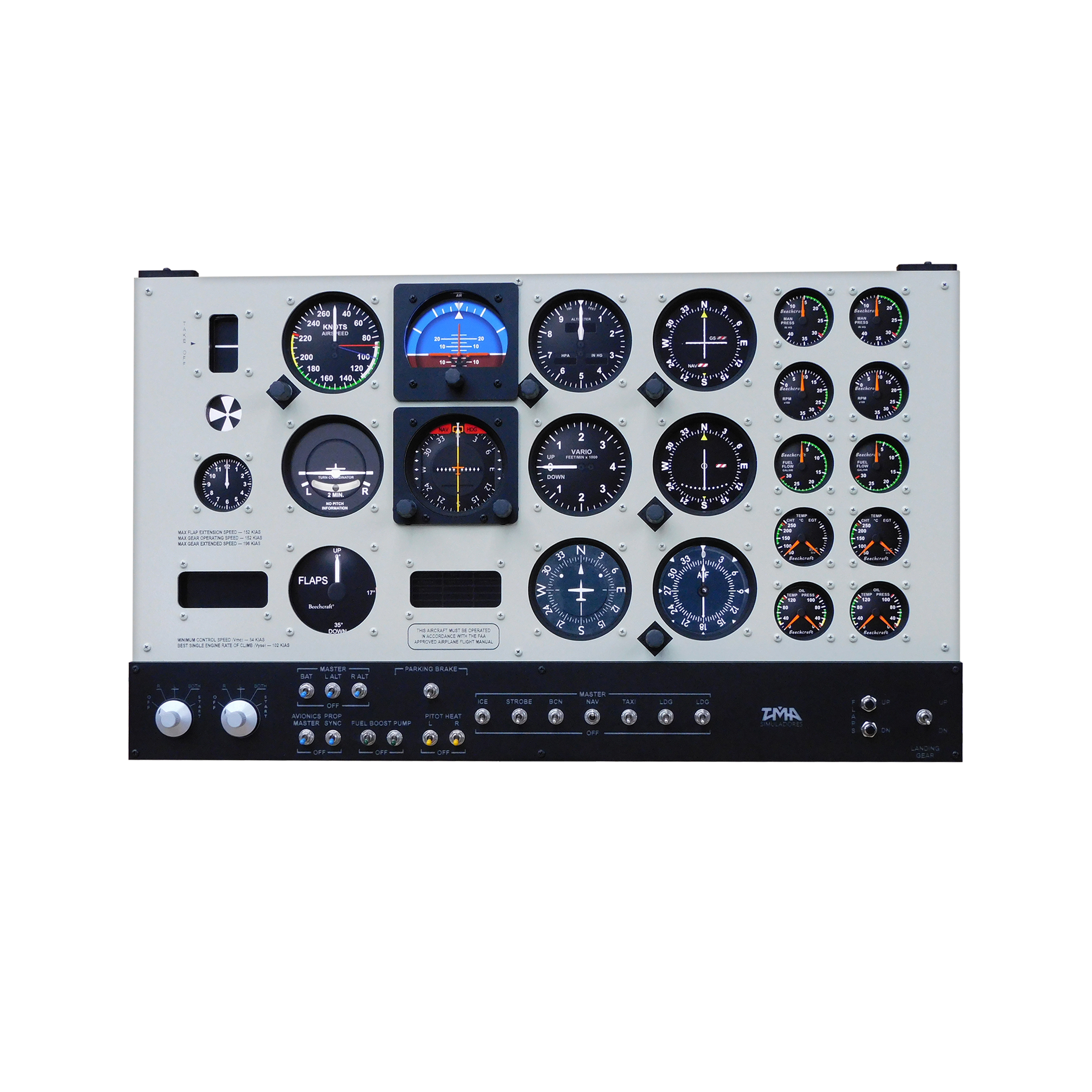 PREVENTA - Combo TMA Pro Cockpit Panel Baron 58 + Monitor HKC 24" + Monitor Curvo HKC 31.5" - Image 6