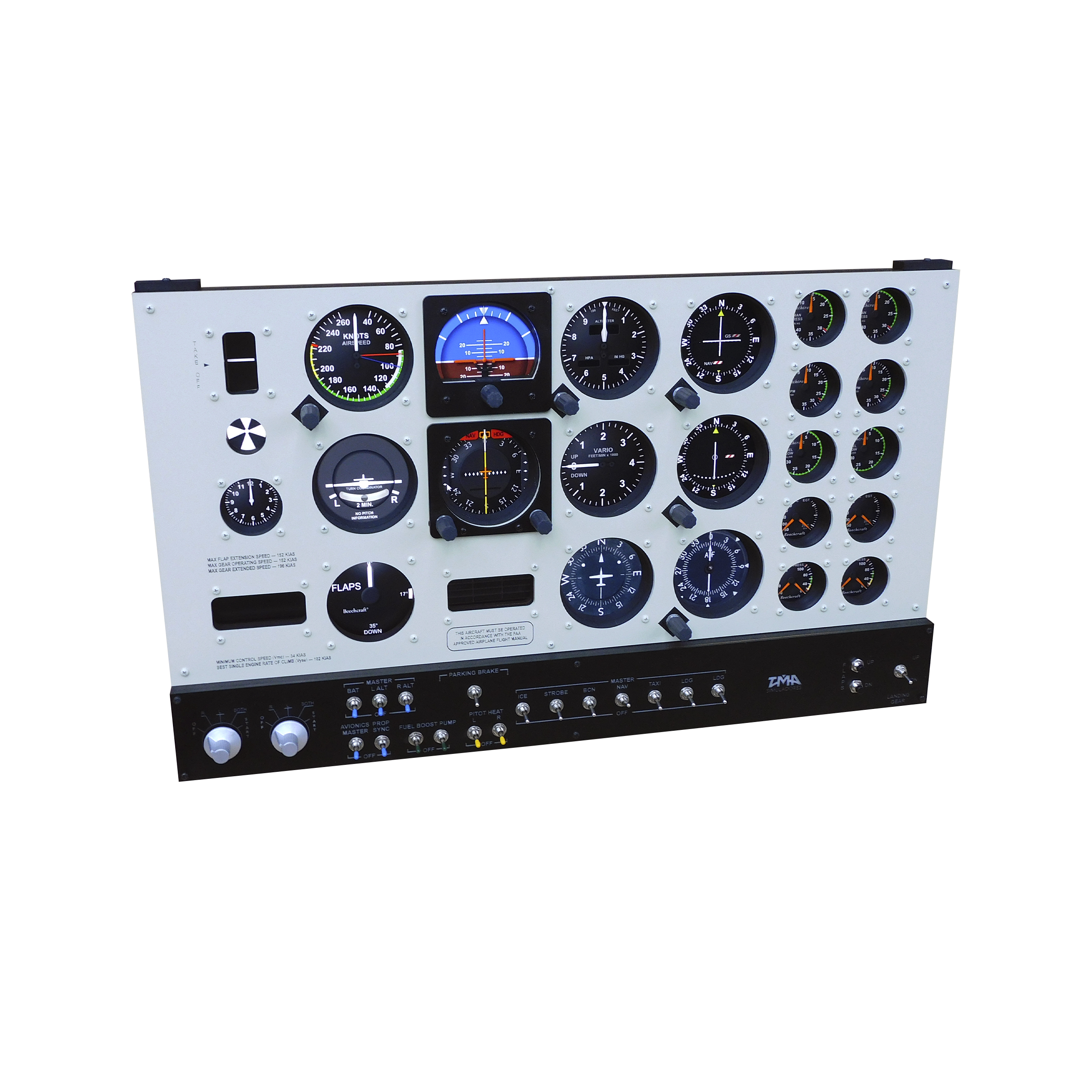 PREVENTA - Combo TMA Pro Cockpit Panel Baron 58 + Monitor HKC 24" + Monitor Curvo HKC 31.5" - Image 5