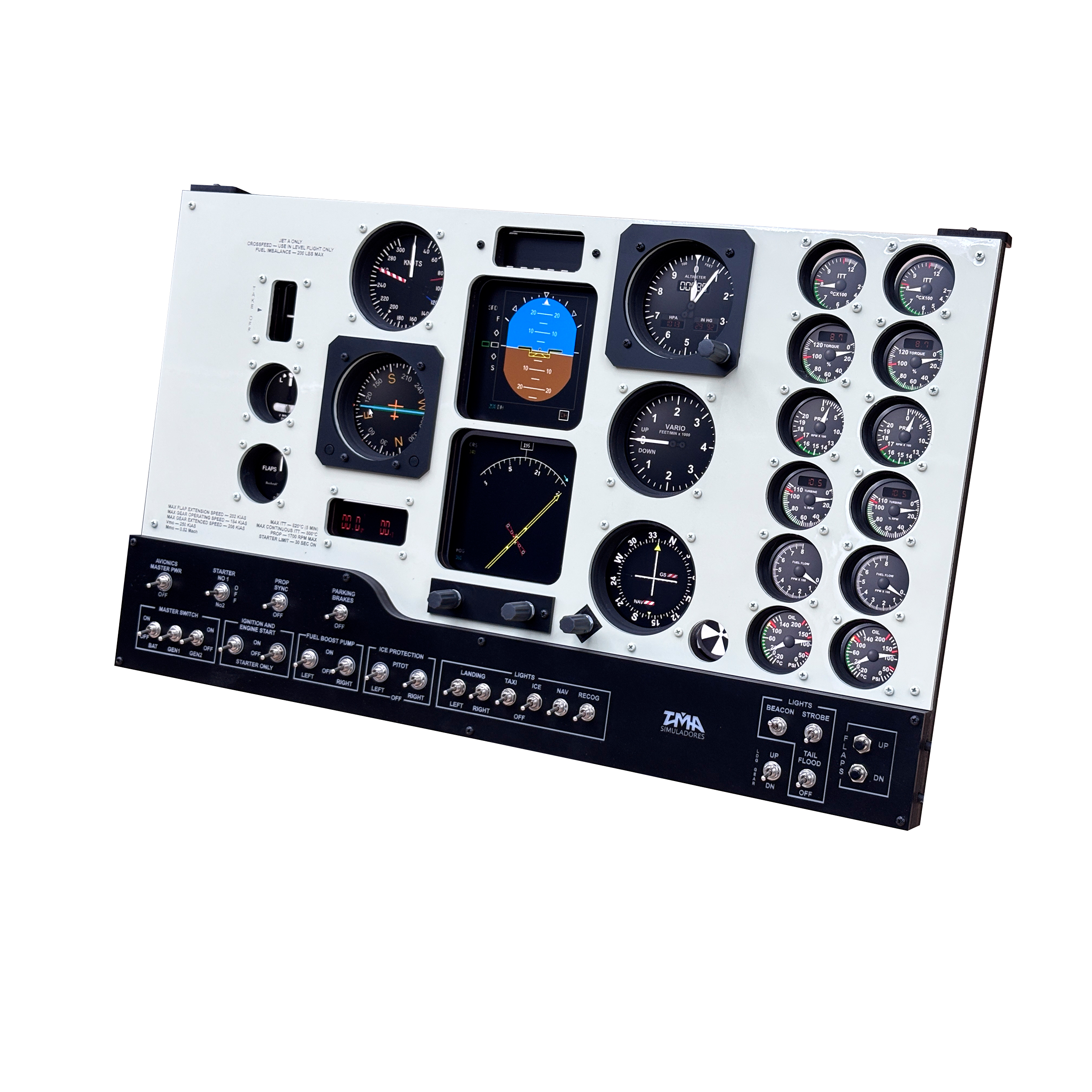 PREVENTA - Combo TMA Pro Cockpit Panel King Air + Monitor HKC 24" Full HD - Image 6