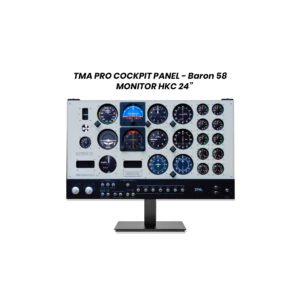 TMA Pro Cockpit Panel Baron 58 + Monitor HKC 24"