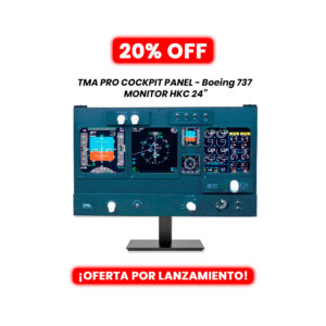 PREVENTA - Combo TMA Pro Cockpit Panel Boeing 737 + Monitor HKC 24" Full HD