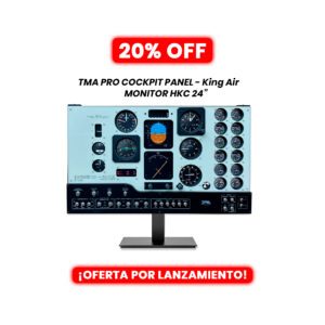 PREVENTA - Combo TMA Pro Cockpit Panel King Air + Monitor HKC 24" Full HD